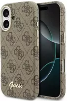 Dėklas GUESS case for IPHONE 17 compatible with MagSafe GUHMP17S5P4FWMSW (PU FW 4G Script) ruda