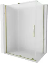Dušo kabina Mexen Velar, 140 x 80 cm, Gold/matinis stiklas
