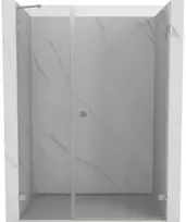 Dušo durys Mexen Lunar-B, dešinė, 125 cm, transparent/brushed nickel