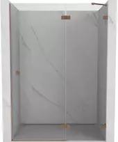 Dušo durys Mexen Lunar L, dešinė, 140 cm, transparent/brushed copper