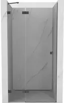 Dušo durys Mexen Lunar, kairinės, 90 cm, transparent/gun metal