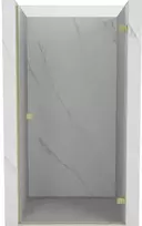 Dušo durys Mexen Lunar-B, dešinė, 90 cm, transparent/brushed auksinis