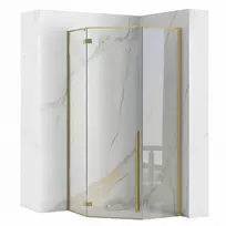 Dušo kabina Rea Diamond, Brushed Gold, 90x90 cm