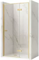 Dušo durys Rea Atlas 120, Brushed Gold, dešinė
