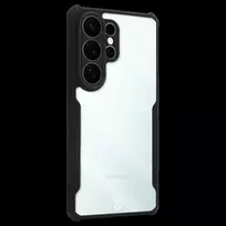 Tactical Quantum Stealth dėklas skirtas Samsung Galaxy S26 Ultra skaidrus/juodos spalvos