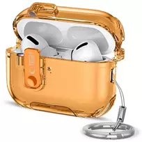 Dėklas „Tech-Protect Bounce Pro“ ausinės, skirtos „Apple AirPods Pro 3“, kosminės oranžinės spalvos