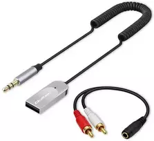 Qoltec Belaidis garso imtuvo adapteris Bluetooth 6.0 2xRCA AUX 3.5mm USB mikrofonas