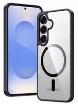 SWISSTEN skaidrus želė MagStick metalinis dėklas, skirtas Samsung Galaxy S26 PLUS 5G, juodas
