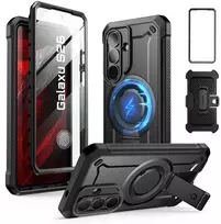 SupCase Unicorn Beetle Pro MAG MagSafe 2-set Samsung Galaxy S26 dėklas juodos spalvos