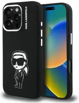 „Karl Lagerfeld“ silikoninis „Karl Sketch MagSafe“ dėklas, skirtas „iPhone 16 Pro Max“ – Juodas