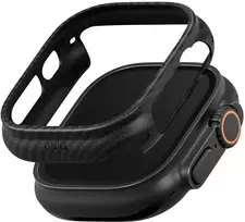 UNIQ Keva Verge dėklas, skirtas Apple Watch Ultra / Ultra 2 / Ultra 3 49 mm, juodas