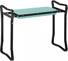 Sulankstoma sodo taburetė, Pagalba klūpant iki 150 kg - Tamsiai žalia 58 x 28 x 49 cm
