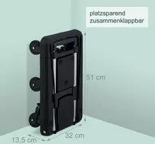 Relaxdays Sulankstomas platforminis vežimėlis