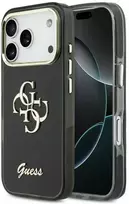 Dėklas Guess IML 4G Script Metal case for iPhone 17 Pro - juodas