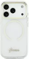„Guess IML Script Metal MagSafe“ dėklas, skirtas „iPhone Air“ – skaidrus