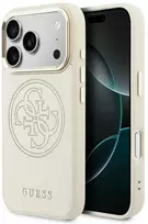 Dėklas Guess Perforated 4G MagSafe Case for iPhone 17 Pro Max - rusvai gelsvas