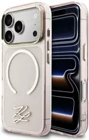 Dėklas Karl Lagerfeld IML KL Script Logo MagSafe Case for iPhone 17 Pro - Rožinė