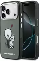 Dėklas Karl Lagerfeld Karl & Choupette Back MagSafe Case for iPhone 17 Pro Max - Juodas