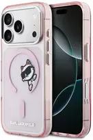 Dėklas Karl Lagerfeld IML Peekaboo MagSafe Case for iPhone 17 Pro - Rožinė