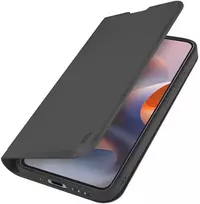 SBS piniginės formos lygus dėklas Motorola Moto G86 su atverčiamu dangteliu - Juodas