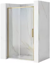 Dušo durys REA Rapid Slide, Brushed Gold, 150 cm