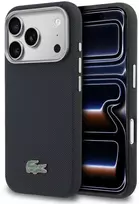 Lacoste PVC Petit Pique Semi Wrap MagSafe dėklas skirtas Apple iPhone 17 Pro Navy