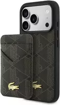 Dėklas Lacoste PVC Blend MagSafe Case + Wallet for Apple iPhone 17 Pro Max rudos spalvos