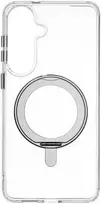 Dėklas FoneKit Premium Kickstand MagSafe suojakuori jalustalla, Samsung Galaxy S26+, läpinäkyvä