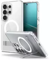 Spigen Ultra Hybrid S Mag MagSafe dėklas skirtas Samsung Galaxy S26 Ultra – Clear and Baltas