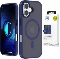 Dėklas 3Mk apsaugos 3mk dūmų spalvos „MagCase“, skirtas „iPhone 16“ – „Mėlyna-Translucent“