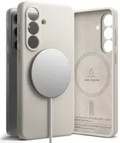 Dėklas „Ringke“ silikoninis magnetinis „MagSafe“ „Samsung Galaxy S26“ akmuo