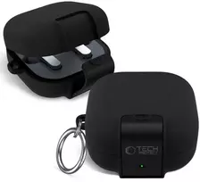 Dėklas Tech-Protect Slim Hook Samsung Galaxy Buds 4 / 4 Pro juodos spalvos