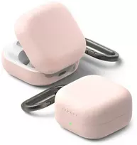 Dėklas Ringke Silicone Samsung Galaxy Buds 4 / 4 Pro rožinio smėlio spalvos
