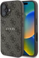 Guess PU 4G Classic Logo MagSafe dėklas skirtas Apple iPhone 16 Plus Brown