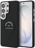 Karl Lagerfeld PU RSG Logo Magnetic dėklas skirtas Samsung Galaxy S26 Ultra juodos spalvos