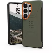 Dėklas Urban Armor Gear UAG Civilian, Olive Drab/Oranžinis - Samsung Galaxy S26 Ultra