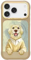 „Nimmy Gentle Pets“ serijos šunims skirtas „MagSafe“ dėklas, skirtas „iPhone 17 Pro“ – ruda