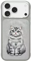 „Nimmy Lucky Fashion Cat“ „MagSafe“ dėklas, skirtas „iPhone 17 Pro“ – pilka
