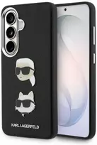 Dėklas Karl Lagerfeld Saffiano Double Heads Metal Samsung Galaxy S26 Plus juodos spalvos