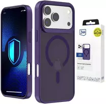 3Mk apsaugos 3mk dūminis „MagCase“ dėklas iPhone 17 Pro Max - violetinė-permatoma