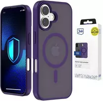 3Mk apsauginis 3mk dūminis „MagCase“ dėklas, skirtas iPhone 17 - violetinė-permatoma