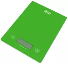 Virtuvinės svarstyklės Oliver Voltz Virtuves svarstyklės Voltz OV51651K 5kg. 2xAAA LCD displejs zaļā krāsā 20.0x14.6x1.8mm 5OV51651KG ()