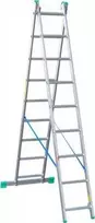 Drabex kopėčios aliumininės 2-ELEMENTOWA 421CM 9+9 pakopos