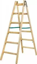 Braket Laiptų kopėčios medinės 2x6 laiptelių 182 cm