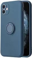 Dėklas Vennus silikoninis Ring skirtas Apple iPhone 14 Plus mėlynos spalvos