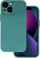 Dėklas Topt Camshield Soft skirtas Apple iPhone 15 Pro Max Dark žalios spalvos