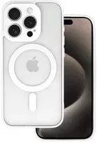 Topt Acrylic Color Magsafe dėklas skirtas Apple iPhone 16 Pro Max baltos spalvos