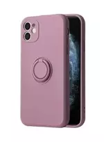 Dėklas iLike Apple IPHONE 13 SILICONE RING Violetinė