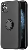 Dėklas Vennus silikoninis Ring skirtas Apple iPhone 14 Plus juodos spalvos
