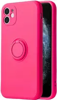 Dėklas Vennus silikoninis Ring skirtas Apple iPhone 14 Pro rožinės spalvos